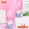 Sacos de Embalagem de Doces com Orelhas de Coelho Desenho Animado Sacos de Embalagem de Alimentos Atacado Sacos com Cordão para Chocolates Biscoitos Lanches