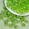 Línea completa verde 8/10 mm cuentas de vidrio cuentas sueltas para pulsera collar hecho a mano para niños accesorios de joyería material al por mayor