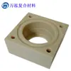 Processamento de impulsor de nylon, peças de grande porte em nylon, roda de corda de nylon PA6 resistente ao desgaste, polia de nylon com teor de óleo