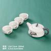 Taza de Té Portátil para Exteriores, Juego de Té para Viaje, Tetera Kung Fu, Juego Pequeño para Coche, Uso en Casa, Juego de Té para Viaje