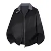 Chaqueta 9999 2026 Nueva Moda Otoño/Invierno para Hombre Chaqueta con Solapa Resistente a los Arañazos Resistente al Desgaste Abrigo Moderno Doble Cremallera