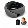 Almohada Popular con Espuma Viscoelástica en Forma de U Transfronteriza, Almohada de Viaje para el Cuello, Portátil y Plegable, Adecuada para Siestas en Avión y Soporte Cervical