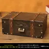 Caja de Almacenamiento de Madera Retro con Cerradura Caja de Contraseña Caja para Cartas Tarjetas Tesoros Caja Pequeña de Madera Almacenamiento Caja de Madera Caja de Sellado