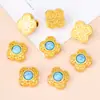 Retención de color alta método antiguo aleación de latón con agujero pasante cuentas espaciadoras accesorios pulsera diy hecha a mano cuerda de mano para jugar con la cultura accesorios de cuerda de mano venta al por mayor