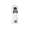 Parche de Golf Calavera Funda Completa para Palo Tela Impermeable Forro Felpa Cubierta Protectora para Hierro/Madera/Putter