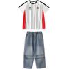 Roupas de hip-hop para meninos, estilo hip-hop, camiseta de rua, terno para meninas, performance de hip-hop, roupas da moda infantil