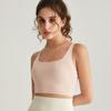 [Personalizado] Camisola de Yoga de Marca de Moda para Mujer, Top Deportivo Sin Costuras, Ropa Exterior de Moda y Sexy, Sujetador Deportivo para Fitness