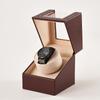 Caja giratoria de cuero para relojes en stock para uso doméstico, Caja con motor de bobinado automático, Caja de exhibición para empaque de relojes, Accesorios