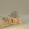 Anel Rotativo de Trevo de Quatro Folhas de Henna para Mulheres, Moda Estilo Coreano Anel Ajustável de Zircônia, Fonte para Transmissão ao Vivo, Em Estoque