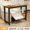 Mesa de Manicura Doble de Lujo Ligero con Ruedas, Mesa de Manicura Desmontable, Mesa de Manicura Estilo Crema Ins de Tienda Japonesa