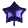 Balão de Filme de Alumínio Monocromático Estrela de Cinco Pontas 18 polegadas Decoração de Festa de Aniversário, Casamento, Feriado Evento Balão Versão Leve Atacado