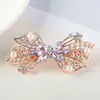 Pasador de Flor de Diamante de Cristal Estilo Coreano Pinza para el Pelo Pinza Pequeña de Resorte Accesorio para el Pelo para Cola de Caballo Estilo Coreano