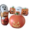 Boneco Tumbler Fantasma Branco Inflável Personalizado de Halloween, Boneco Tumbler Abóbora Inflável de PVC, Decorações Infláveis de Halloween