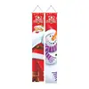 2026 Nuevo Pareado Navideño Fiesta Papá Noel Árbol de Navidad Decoración Colgante de Puerta Arreglo de Escena Bandera Colgante Exterior