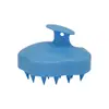 Escova de Shampoo para Massagem Formato de Cabaça Limpeza do Couro Cabeludo Pente de Banho Escova de Shampoo de Silicone Escova de Limpeza de Cabelo Doméstica Artefato