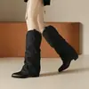 2026 Nuevo Modelo Botas de Moda Clásicas Azul Clásico Negro Botas para Mujer Adulto
