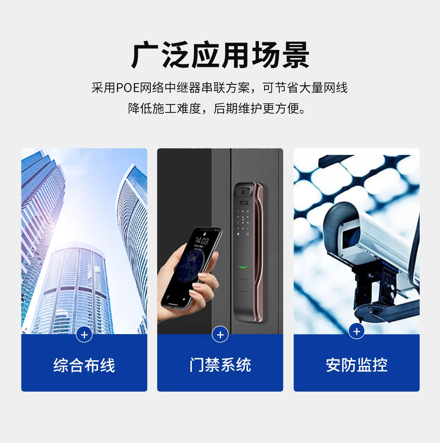 导轨poe中继器