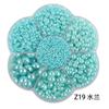 Perla de imitación ABS de fondo plano y medio redondo 5600 en 19 colores, accesorios para ropa, bricolaje, teléfono móvil, joyería para uñas, material en caja