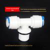Acessórios para Purificador de Água 6066 com O-Ring Conector Rápido com Anel de Borracha Rosca Reta Tipo T de 3/8 de Polegada para Conector T de Engate Rápido de 3/8 de Polegada