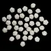 Miçangas de Flor de Rosa em ABS com Alto Brilho e Pétalas Tridimensionais, para Pulseiras, Colares, Acessórios de Joias DIY Feitos à Mão, Miçangas Soltas no Atacado