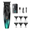 Nuevo Set Modelo con Pantalla Digital para Hombres, Cortapelos Eléctrico para Autocorte de Cabello, Adecuado para Salón y Uso Doméstico, para Recorte y Estilizado