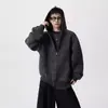 Cardigan Suéter com Capuz Listrado Espesso Solto de Inverno Unissex Versátil Casual Mangas Longas Jaqueta com Capuz Tendência
