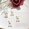 Celebridade da internet fosco fosco acessórios de unha japoneses coelho de desenho animado diy acessórios tridimensionais de liga adorno de cabeça acessórios para roupas