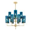 Lustre de vidro de arte nórdica pós-moderna, luz de luxo, sala de estar, iluminação doméstica, personalidade criativa, lâmpadas de luxo