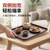 ¡Guau, charola rectangular de PP con diseño de ondas de agua, perfecta como mesa auxiliar para comer, una bandeja para servir para la sala de estar, una bandeja para frutas y postres para recibir invitados, o una bandeja para té y bocadillos para la mesa del comedor familiar