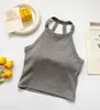 Verano Nuevo Spice Girls Sexy Chaleco de Cuello Corto Hermosa Espalda Transpirable Ropa Interior para Usar por Dentro o por Fuera Mono Protector de Pecho Envuelto en el Pecho Ropa Interior