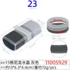 Cuerda para el pelo grande de rombo de 5 cm, anillo para el pelo, cuerda para el pelo de alto nivel, caja transparente de cristal rectangular para mujer, 20 cuerdas para la cabeza