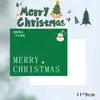 Novo Cartão de Saudação de Bênção Natalina em Branco Manuscrito Etiqueta de Cartão para Caixa de Presente de Véspera de Natal Cartão de Mensagem Simples Criativo
