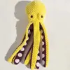 Brinquedo de cachorro pelúcia frisbee que faz som desenho animado resistente a som brinquedo de morder para limpeza dos dentes brinquedo interativo para cachorro ao ar livre brinquedo para pet