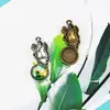 Accesorios para joyería lote pegatinas para el pelo 10MM Piedra del Tiempo soporte Base de Mariposa base de aleación DIY