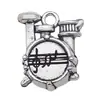 Aleación de Plata Antigua Serie de Notas de Instrumentos Musicales Colgante DIY Pulsera Collar Accesorios de Joyería Colgante de Pendiente de Micrófono