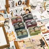 Adesivos de Fita para Diário Retro Estilo Sal, Alto Apelo Estético, Fofos Menina Básico Borda Colagem Tira Longa Pequenos Adesivos