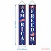 Decorações de Festa Amazon Mais Vendidas Transfronteiriças Cortina de Porta de Varanda Bandeira do 250º Aniversário Americano Dia da Independência Couplets Personalizados