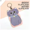 Portatarjetas con Patrón de Ola de Orejas de Gato Correa para el Cuello Anti-Pérdida para Estudiantes Estuche para Tarjeta Ic de Campus Protector de Tarjeta de Identificación Unisex Transfronterizo