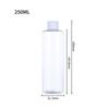 Garrafa Plástica Pet 500ml Transparente Redonda Tampa Flip Rosqueável Frasco de Amostra para Viagem de Cosméticos Garrafa de Loção