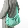 Bolsa tipo puff estilo preguiçoso para viagem feminina, bolsa de tecido plissada com cordão, design de nicho, casual, grande capacidade, bolsa tiracolo de ombro único para mulheres