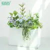 [Serie Hy-Cx8] Flores Artificiales, Macetas Falsas, Cajas de Flores, Canaletas para Flores, Paisajismo de Interiores, Decoración de Escaleras de Casa