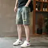 Shorts de Mezclilla para Hombre Verano 2026 Europeos y Americanos Marca de Moda High Street Rasgados Desgastados Holgados Casuales Sin Estirar de Longitud Media