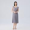 Fábrica de Ropa Plisada Vestido de Verano 2025, Sencillo y Elegante, Corte Holgado, Adelgazante, Versátil, Pliegues Diagonales, Falda de Longitud Media, Estilo Coreano