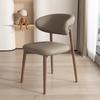 Silla de Comedor Minimalista Moderna para el Hogar con Diseño de Cuerno, Silla de Comedor Popular para Restaurantes, Taburete de Hotel, Silla de Comedor de Ocio para el Hogar con Respaldo