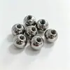 Bolas de aço de 12,7 mm, 14 mm, 16 mm em aço carbono furadas e roscadas, bolas de aço inoxidável com furo passante roscado, bolas de ferro roscadas galvanizadas