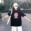 Camiseta de Algodón Puro Talla Grande Americana de Manga Corta para Mujer 2025 Nuevo Verano Holgada de Media Manga Moda y Versátil Ropa