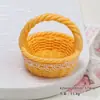 Accesorios de Resina DIY de Dibujos Animados, Cesta de Flores de Encaje Grande, Pasador de Pegamento Crema, Adornos en Miniatura, Hebilla de Zapato, Llavero