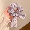 Goma de pelo satinada minimalista estilo francés, Lazo para coleta de moda estilo Hepburn europeo y americano transfronterizo, Accesorio para el pelo de lazo estilo coreano