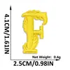Mil Victorias Pluma Amarilla Letra Número Bordado Parche de Tela Adhesivo Termofusible Ropa Zapatos Sombreros Accesorios Parche Decorativo Termoadhesivo