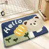 Alfombra de Piso para Sala de Estar de Cachemira Sintética para Animales Pequeños Transfronteriza Antideslizante Fácil de Cuidar Felpudo de Entrada Antideslizante Alfombrilla Absorbente para Baño